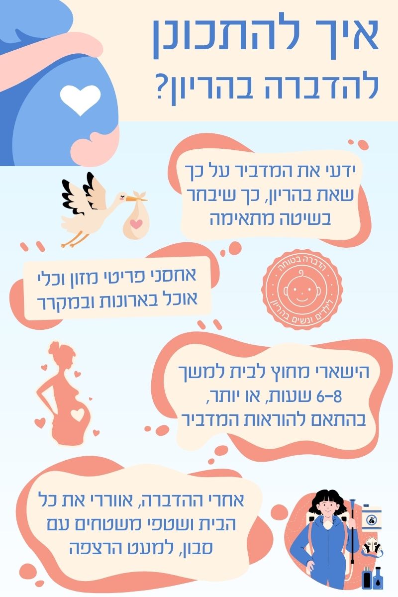 איך להתכונן לריסוס בהריון